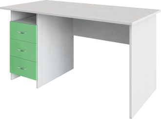 Стол с ящиками М147-022 (белый/зеленый)