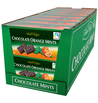 Chocolate Orange Mints - плитки темного шоколада апельсин/мята 200г