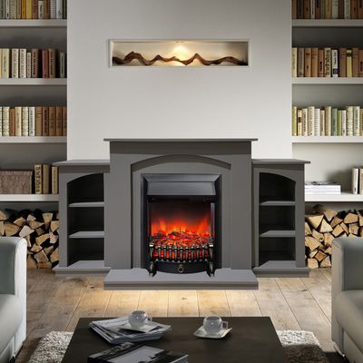 Электрокамин Скандинавия LUX GR с очагом Fobos