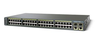 Коммутатор Cisco Catalyst 2960 Plus 48 10/100 + 2 T/SFP LAN Lite Russia (WS-C2960R+48TC-S)