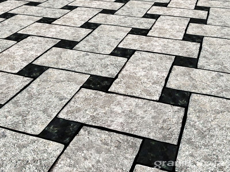 poly iz granita chernaya i seraya