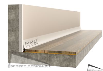 ПЛИНТУС CORNER L 584 PRO DESIGN - белый