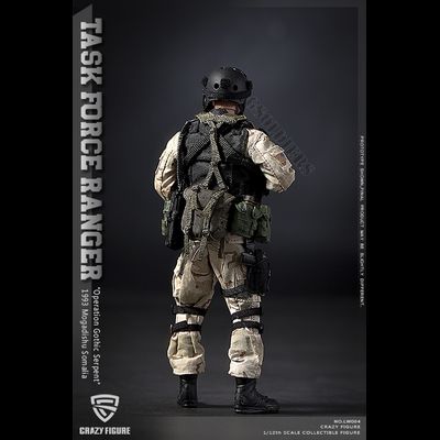 Солдат отряда "Дельта" военного спецназа США ("Падение Черного Ястреба") - Коллекционная фигурка 1/12 scale US Delta Special Force Marksman (LW004) - Crazy Figure