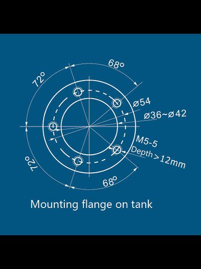 Датчик уровня воды или топлива, Мореман 240-30 Ом, 300 мм