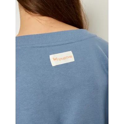 ЖЕНСКИЙ СВИТШОТ "ГОЛУБАЯ ПАСТЕЛЬ"