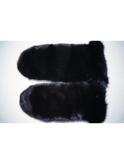 Варежки из меха норки