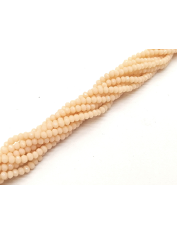 Бусины стеклянные граненные "Рондель", 2 мм, цвет золото с сиренью покрытие (616)