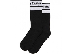 НОСКИ DR MARTENS ATHLETIC LOGO ЧЕРНЫЕ С БЕЛЫМ