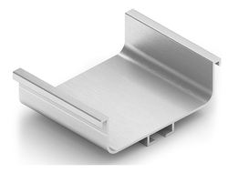 GOLA Профиль U для нижней базы, Серебро крацованное (brush polish), L=...мм   GA0778.VP410.SLXAN.CJ  ARISTO