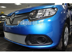 Защита радиатора Renault Sandero 2014-2018 chrome низ