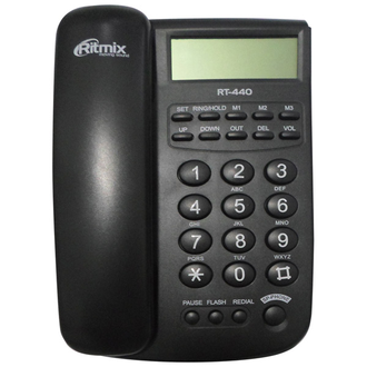 Проводной телефон RITMIX RT-440 (черный)