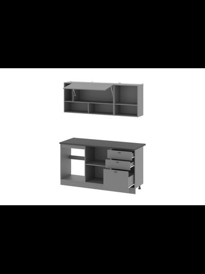 Энни 1,6 м кухонный гарнитур Графит серый