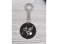 Брелок символика "Быка" с гравировкой №31