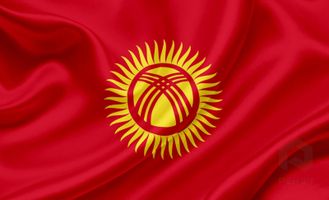 Флаг страны Киргизия