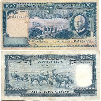 Ангола 1000 эскудо 1970 г.