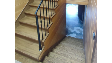 Ограждение лестницы. пос. саргазы