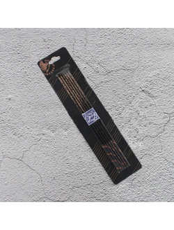 Свечи для торта "Полночь" (черные с зол. блест., 17 см),  6 шт