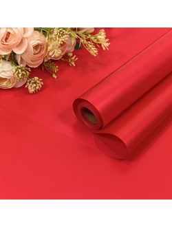 Пленка матовая "Корейская" 58см*10м Красный ПР28/33