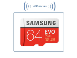 Карта памяти 64ГБ Samsung "EVO Plus MB-MC64GA/RU" microSD XC UHS-I Class10 + адаптер (100/60)