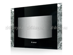 Стекло наружное "GEFEST" мод. 1500, черный мрамор, 598*450мм (1300.11.0.001-11)