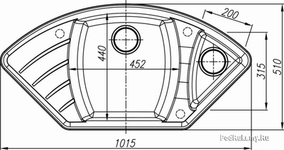 Мойка Dr. GANS Габи (1015 x 510 мм)