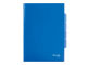 Папка-уголок с 3 отделениями, жесткая, BRAUBERG, синяя, 0,15 мм, 224885