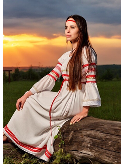 Платье льняное "На любовь"