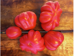 Томат Запотек розовый ребристый (Zapotec Pink Ribbed, Мексика)