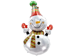 Фигура фольга "Снеговик веселый"