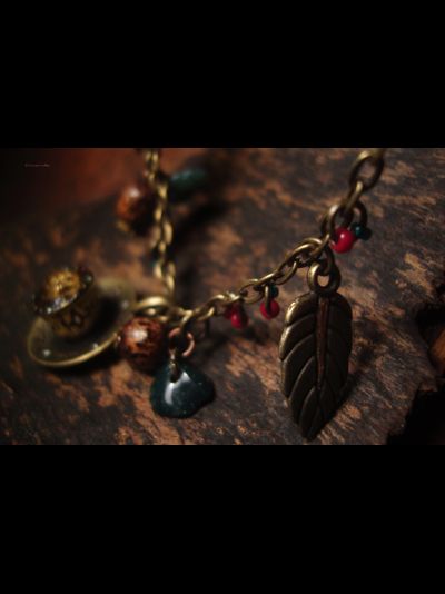 Благотворительность. Подвеска в стиле бохо "Все волшебные истории начинаются с чашечки травяного чая"