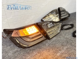 Стопы Toyota Camry 50 стиль BMW черные дымчатые