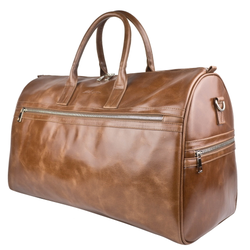 Кожаная дорожная сумка Caspoli Premium brown (арт. 
4040-52)