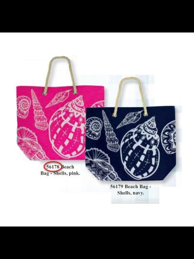 Холщовая пляжная сумка Nauticalia 56178 розовая