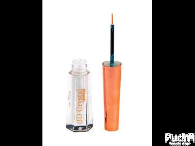 La Rosa Подводка для глаз 3D "Crystal" 24 часа с блёстками I Ля Роза. Тон 01 серебро