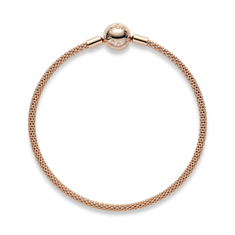 Браслет-бэнгл Moments плетеный в Pandora Rose Артикул 586543