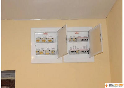 Монтаж и сборка электрощитка внутренней установки на даче в Подмосковье ИВАНМАСТЕР