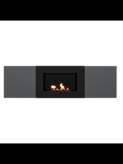Тумба с биокамином Firelight BFP/P-1400L графит