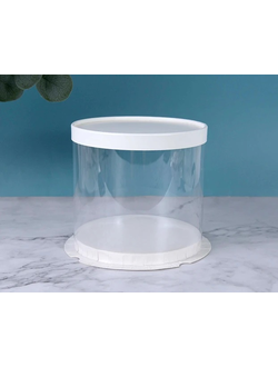 Коробка-тубус под торт Д18*20см (усиленное дно 1 см, с подиумом)