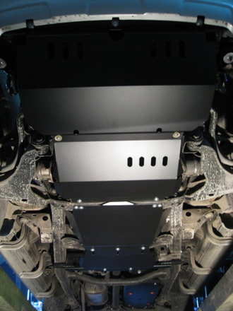 Mitsubishi L200 2006-2015 V-all Защита радиатора, картера, КПП и РК (Сталь 1,5мм) ALF1408-09ST