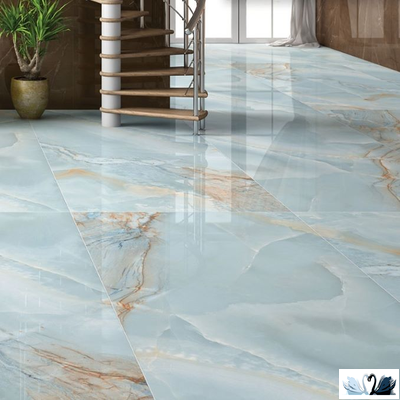 Керамогранит Creto Opera Onyx Sky 80 х 160 см голубой