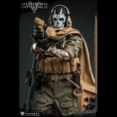 Саймон "Гоуст" Райли (Призрак, Ghost, Call of Duty Modern Warfare 2019) КОЛЛЕКЦИОННАЯ ФИГУРКА 1/6 scale MODERN BATTLEFIELD END WAR V GHOST (FS-73030) - FLAGSET