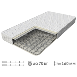 ВК903 Матрас "Эконом" (пружины Боннель 2 рамки, спанбонд, ППУ, жаккард)