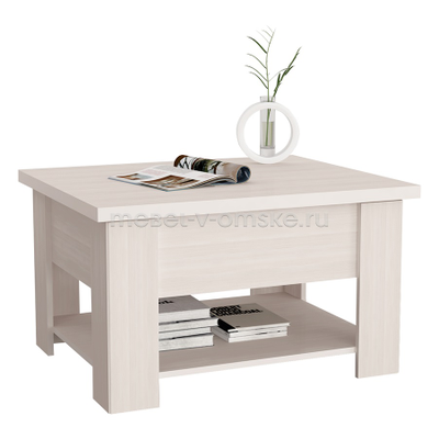 Стол журнальный-трансформер Сан-Ремо - расцветка Бодега Светлый.