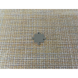 Подвеска кулон пазл выпуклый 26x26 мм глянцевая серебристый