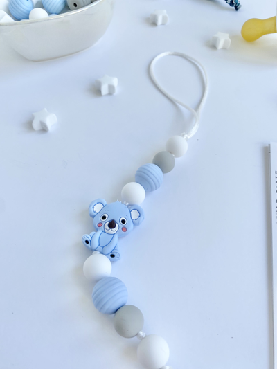 Держатель для пустышки КОАЛА голубая