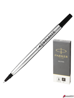 Стержень для ручки-роллера PARKER «Quink RB», металлический 116 мм, линия письма 0,5 мм, черный. 170314