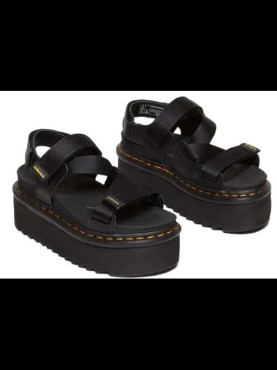 DR. MARTENS KIMBER TOUCH-STRAP PLATFORM SANDALS