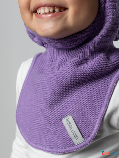 Шапка-шлем 24201-05 х/б подклад, фиалковый 48-50