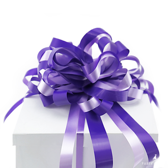 Подарочный Бант-шар Пастель "Комбо" Фиолетовый с нежно-розовым, 11 см /d-38,5 см