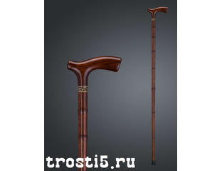 Трость "Бамбук" — классическая трость из дуба с авторским орнаментом